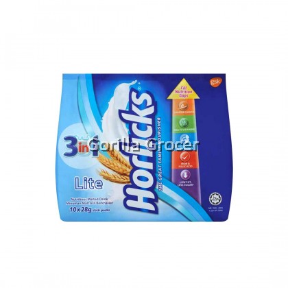 Horlicks 3-in-1 Lite Powder 10x28g