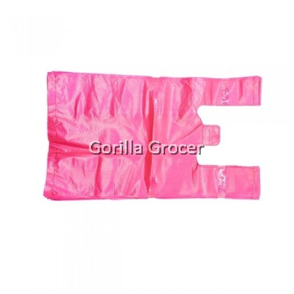 Plastic Bag - Red -  with handle - 11 x 13 inch - 250g 